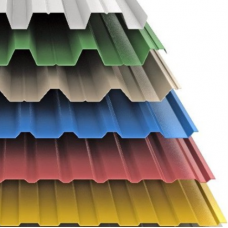 Профнастил окрашенный С21 0,4х1000(1051)х2000 мм RAL 5005