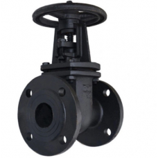 Задвижка чугунная 30ч39р Ду250 Ру16 с обрезиненным клином 120° с открытой гайкой